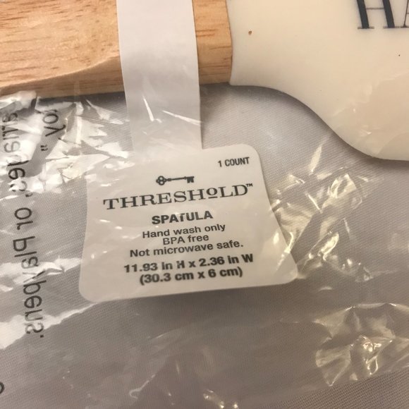 Happy Hanukkah Spatula THRESHOLD Silicone with Wooden Handle NEW - Picture 6 of 8